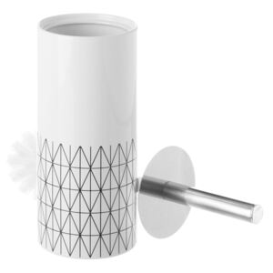 Perie de toaletă în suport de ceramică Unimasa Geometry