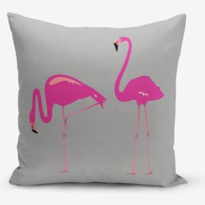 Față de pernă Minimalist Cushion Covers Flamingos, 45 x 45 cm