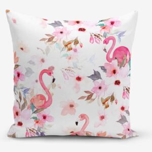 Față de pernă Minimalist Cushion Covers Flamingo Party, 45 x 45 cm