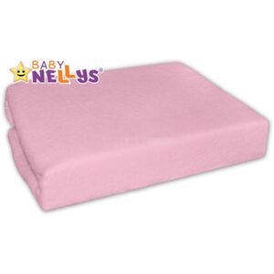 Cearșaf jersey Baby Nellys roz 90x90cm