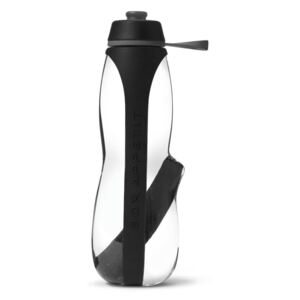 Sticlă sport cu filtru și cărbune binchotan Black + Blum Eau Good Duo, 700 ml, negru