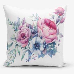 Față de pernă cu amestec din bumbac Minimalist Cushion Covers Liandnse Special Design Flower, 45 x 45 cm