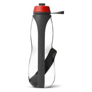Sticlă sport cu filtru și cărbune binchotan Black + Blum Eau Good Duo, 700 ml, gri-roșu