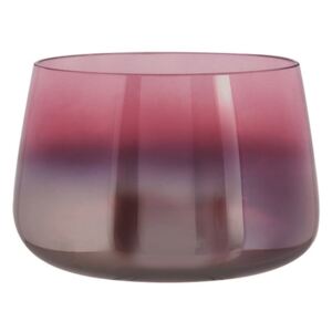 Vază din sticlă PT LIVING Oiled, înălțime 10 cm, roz