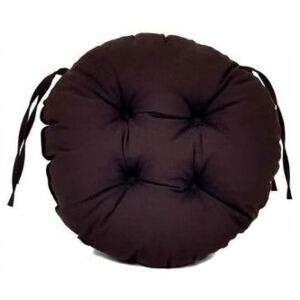 Perna decorativa rotunda, pentru scaun de bucatarie sau terasa, diametrul 35cm, culoare negru