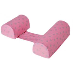 Perna anti-rasucire si pozitionare bebelusi Grey Stars Pink