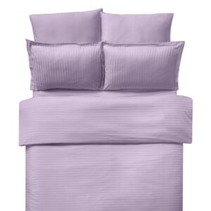 Lenjerie de pat damasc satinat culoarea lila