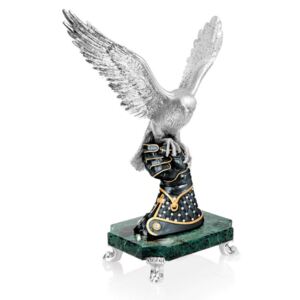 Statueta argint "Soim cu aripi intinse" 51cm