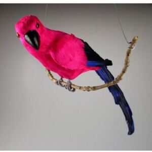 Decoratiune Papagal 50 cm - Roz/Albastru