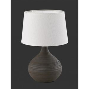Trio MARTIN R50371026 Lampa de masa de noapte maro ceramică excl. 1 x E14, max. 40W IP20