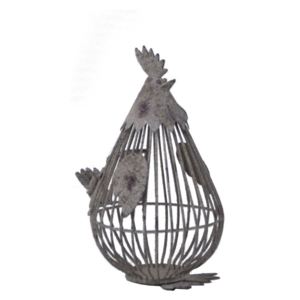 Decorațiune metalică Ego Dekor Chicken, 15 x 26 cm