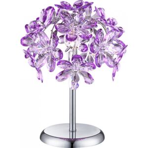 Globo Purple 5142-1T Veioze, Lampi de masă crom 1 x E14 max. 40w 36 x 28 x 28 cm