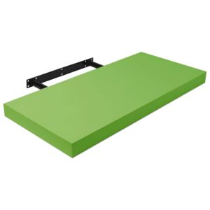Raft de perete cu suport ascuns, 80x23.5x3.8 cm, Verde
