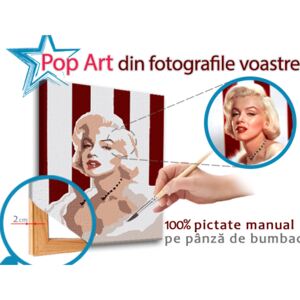 POP ART Fotografie pe pânză – PATRAT (tablouri moderne)