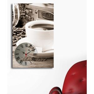 Ceas cu imagine Šálek kávy, 45 x 70 cm