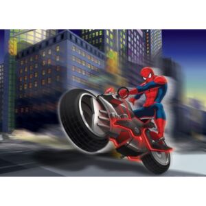 Fototapet Spiderman on bike