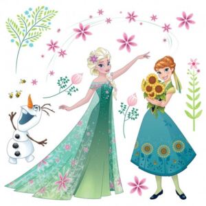 Stickere geam Frozen - Elsa si Anna