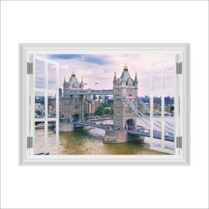 Sticker perete England 3D Window