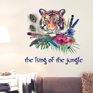 Sticker perete Tiger King of the Jungle