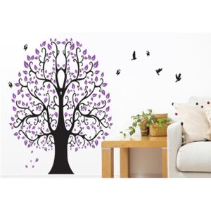 Sticker perete Purple Tree