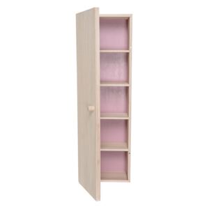 Dulapior din lemn cu interior roz 30x100 cm Cabinet Bloomingville