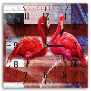 Ceas de perete - A Pair Of Flamingos 2 30x30 cm