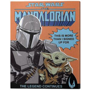 Tablou Canvas Star Wars: The Mandalorian - This Is More Than I Signed Up For, (40 x 50 cm)