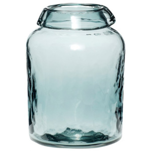 Vaza albastra din sticla 12x16 cm Hubsch