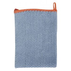 Prosop albastru/portocaliu din bumbac 30x30 cm Tea Towel Mini Hubsch