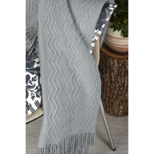 Cuvertură tricotată Merilyn grey gri 170 cm