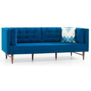 Canapea cu 3 locuri Balcab Home Eva, albastru