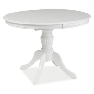 Masa extensibila alba lemn Olivia, 106/141X106X76