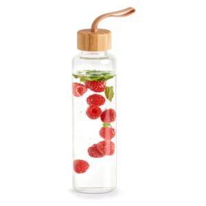 Sticla pentru apa Bamboo Transparent, 560 ml, Ø6,5xH24 cm
