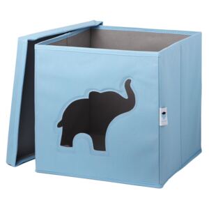 Cutie cu capac pentru depozitare albastru - Elephant