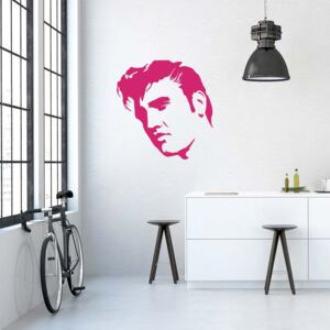 Elvis - autocolant de perete Roz 75 x 75 cm