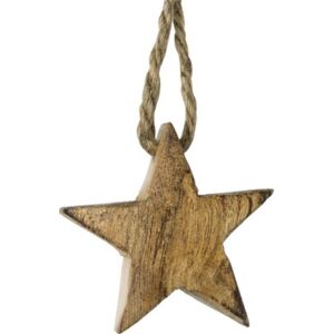 Decoratiune stele cu agatatoare, din lemn