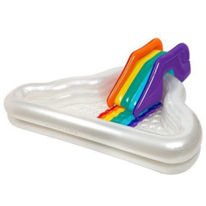 Bazin gonflabil pentru copii cu topogan Sunnylife Rainbow