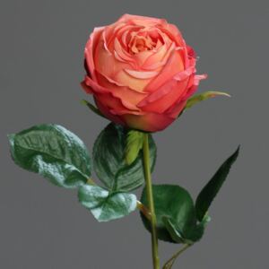 Trandafir artificial portocaliu - 46 cm