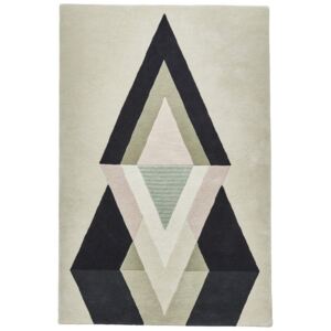 Covor Modern & Geometric Malaga, Lana, Bej/Multicolor, 150x230