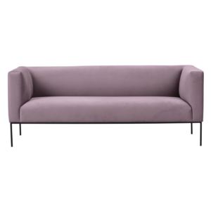 Canapea din catifea cu 3 locuri Windsor & Co Sofas Neptune, roz deschis