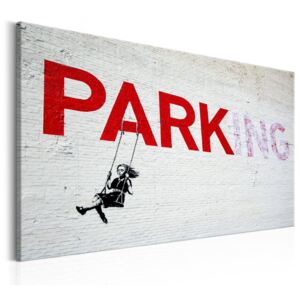 Tablou - Parking Girl Swing by Banksy 60x40 cm