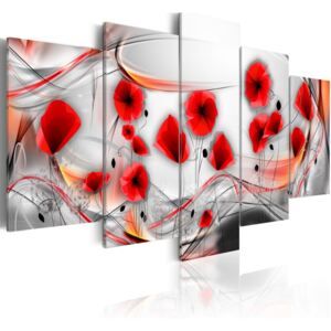 Tablou Bimago - Spinning poppies 100x50 cm