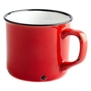 Cană din ceramică Dakls Story Time Over Tea, 230 ml, roșu