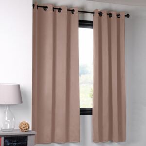 Draperie BLACKOUT NOTTE pudră 135 x 180 cm set 2 buc