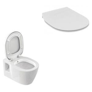 Set PROMO vas WC suspendat cu functie de bideu si capac wc slim Ideal Standard Connect