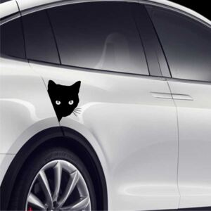 Sticker auto Pisica neagra 1
