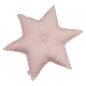 Perna decorativa roz prafuit din bumbac organic 48 cm Star Cam Cam