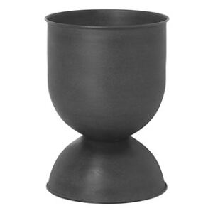 Ghiveci negru din metal 42,5 cm Hourglass Small Ferm Living
