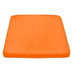 Perna patrata pentru scaun, impermeabila, cu fermoar, 45x45 cm, culoare orange