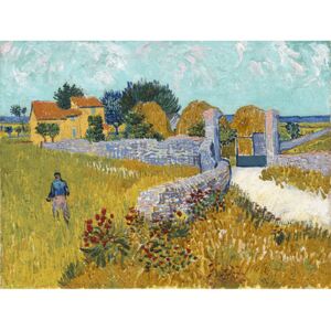 Reproducere pe pânză după Vincent van Gogh - Farmhouse in Provence, 40 x 30 cm